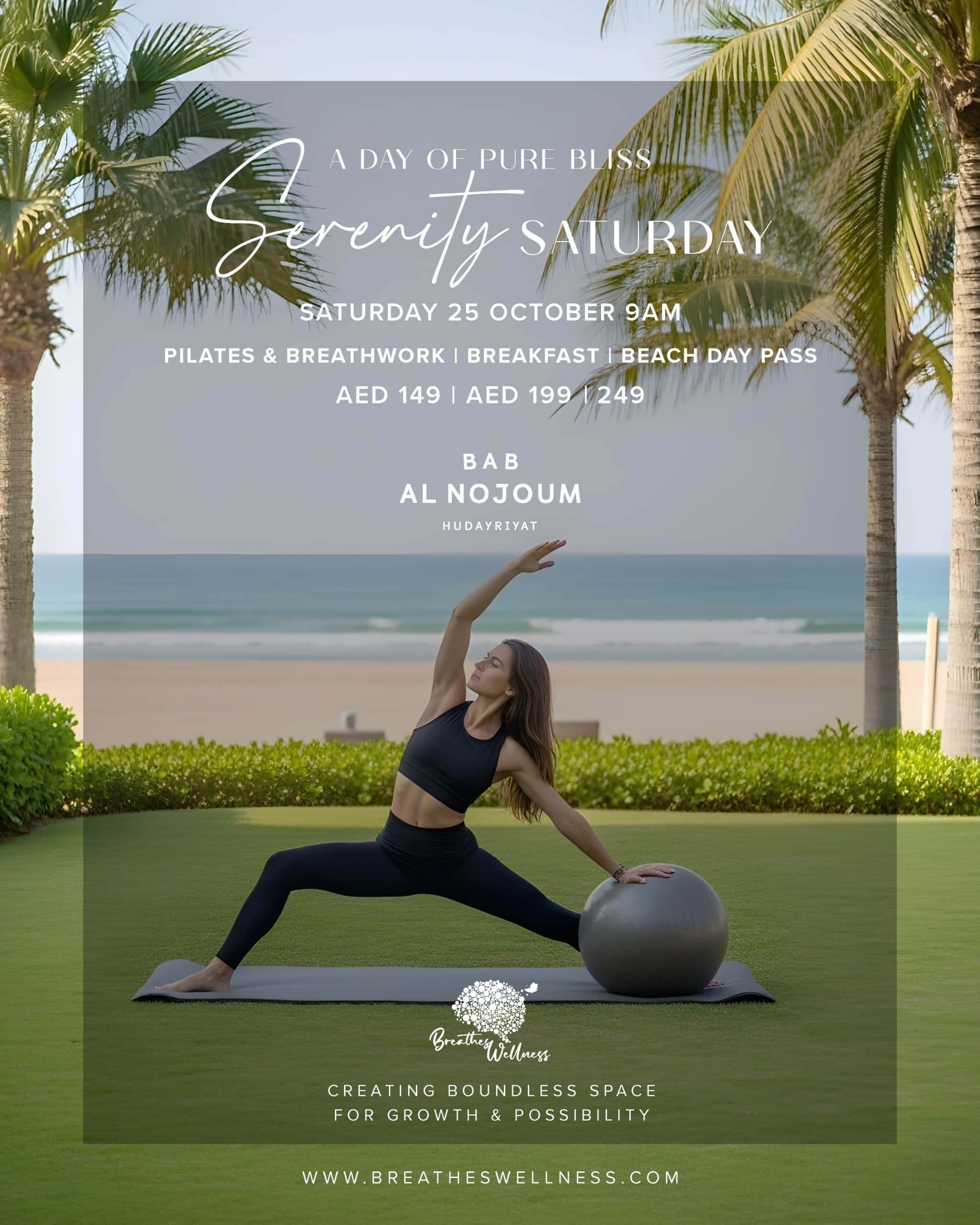 breathes wellness september 2025 bab al nojoum abu dhabi event